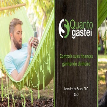 Rio Info 2015 - Salão da Inovação - Alagoas - Leandro - Quanto Gastei