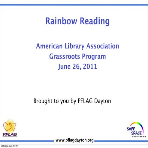 Ala grassroots rainbow reading