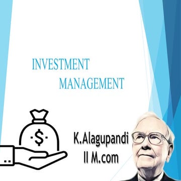 INVESTMENT MANAGEMENT PROCESS