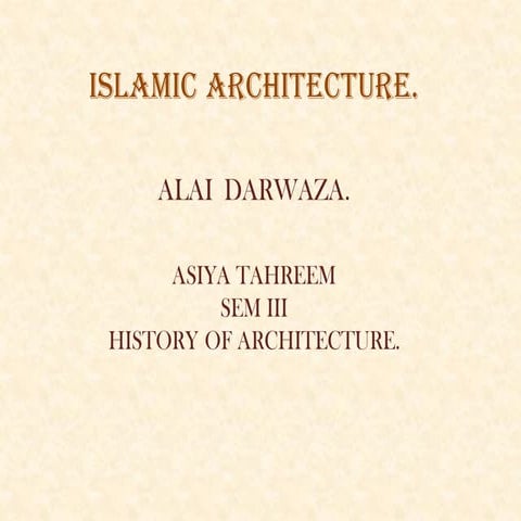 Alai darwaza sem iii