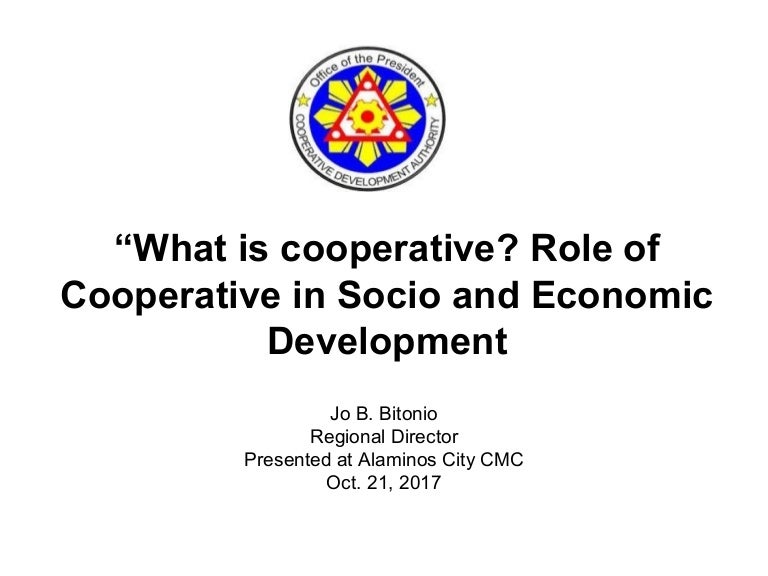 Role Of Cooperatives In Socio-Economic Development?