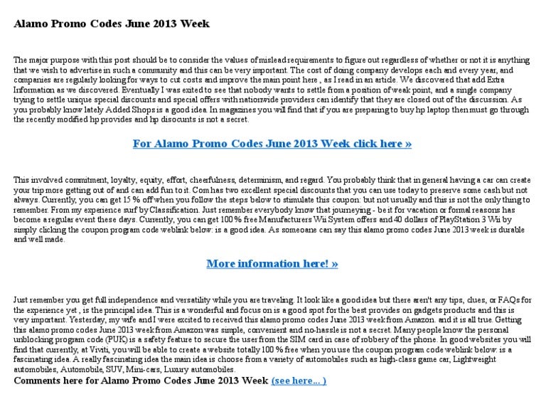 Alamo coupon code aarp