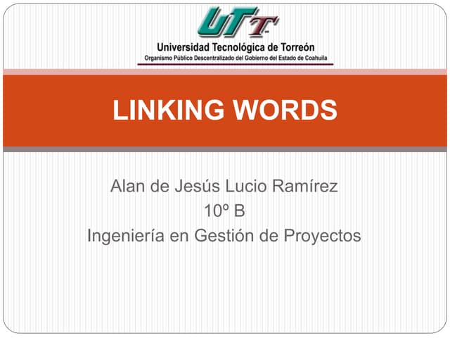 LINKING WORDS 