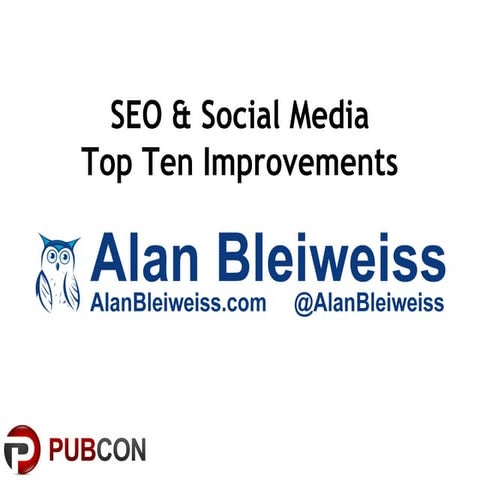 Top 10 Tasks To Improve Social for SEO