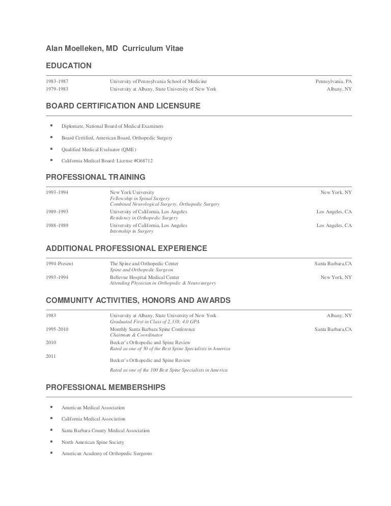 Curriculum vitae template picture
