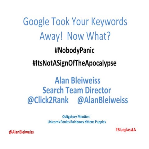 Alan bleiweiss bgla2012