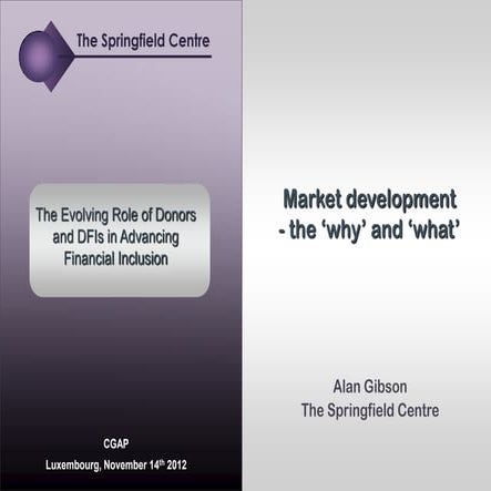 Alan Gibson - market development, the 'why' and 'what'