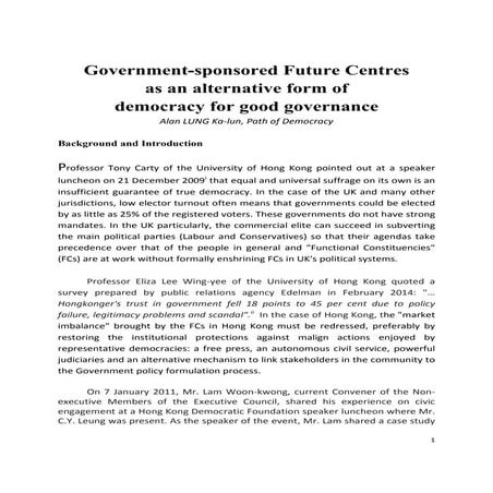 Government-sponsor Future Centres  (3 March 2016)