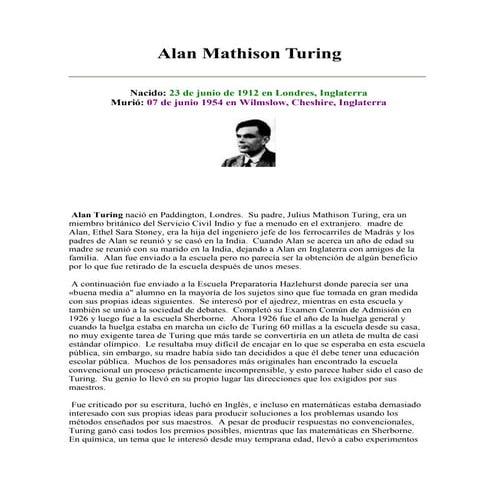Alan mathison turing