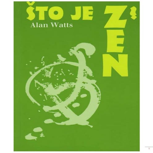 Alan watts   sto je zen, sto je tao