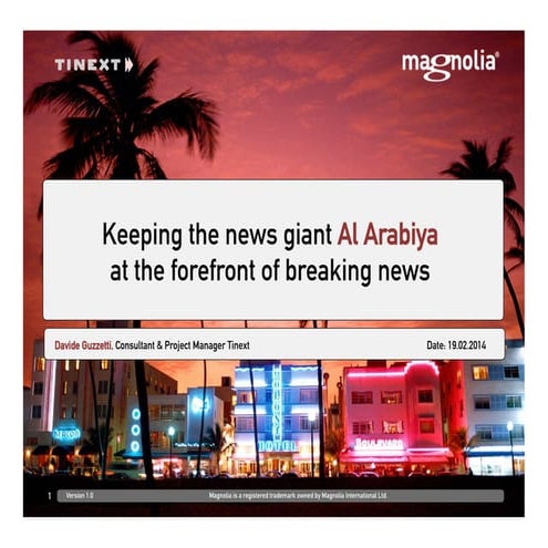 Al Arabiya News Channel: Publishing Articles At The Speed of Light 