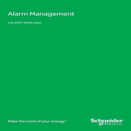 [Oil & Gas White Paper] Control Room Management - Alarm Management 