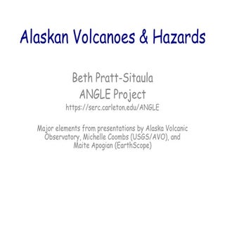 Alaskan Volcanoes and Hazards