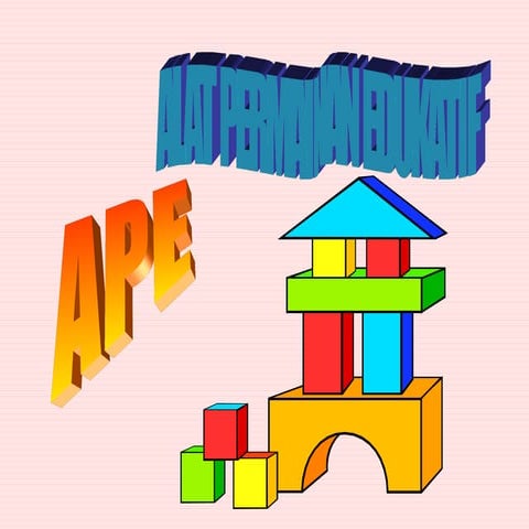 ALAT PERMAINAN EDUKASI - DJOKO AW