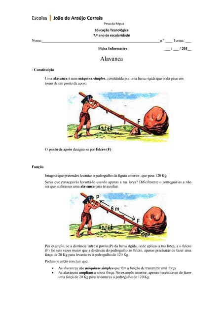 Exemplos De Alavanca Entendendo E Utilizando O Conceito De Torque Ou