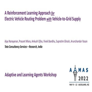 Reinforcement Learning for EVRP with V2G