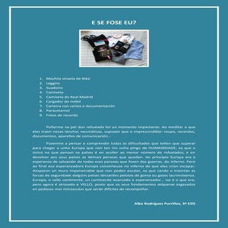 Alba 3º listado dos obxectos da moc...