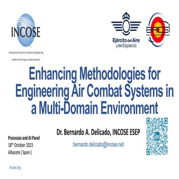 Enhancing Methodologies for  Engineering Air Combat Systems in  a Multi-Domai...