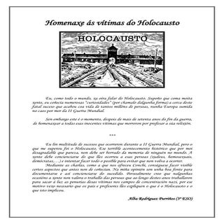 Alba homenaxe ás vítimas do holocausto