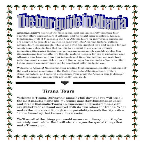  The tour guide in Albania