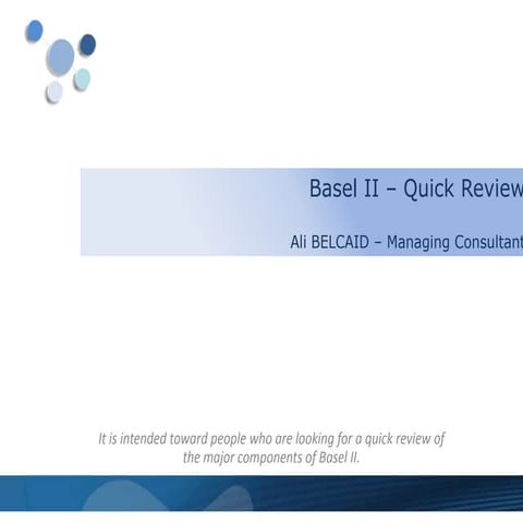 Albel pres   basel II quick review
