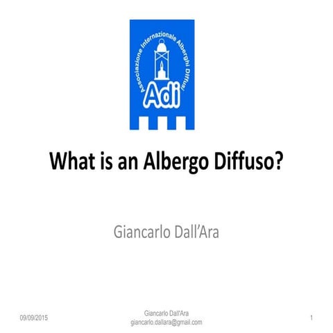 What is an Albergo Diffuso