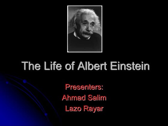 Albert einstein presentation | PPTX