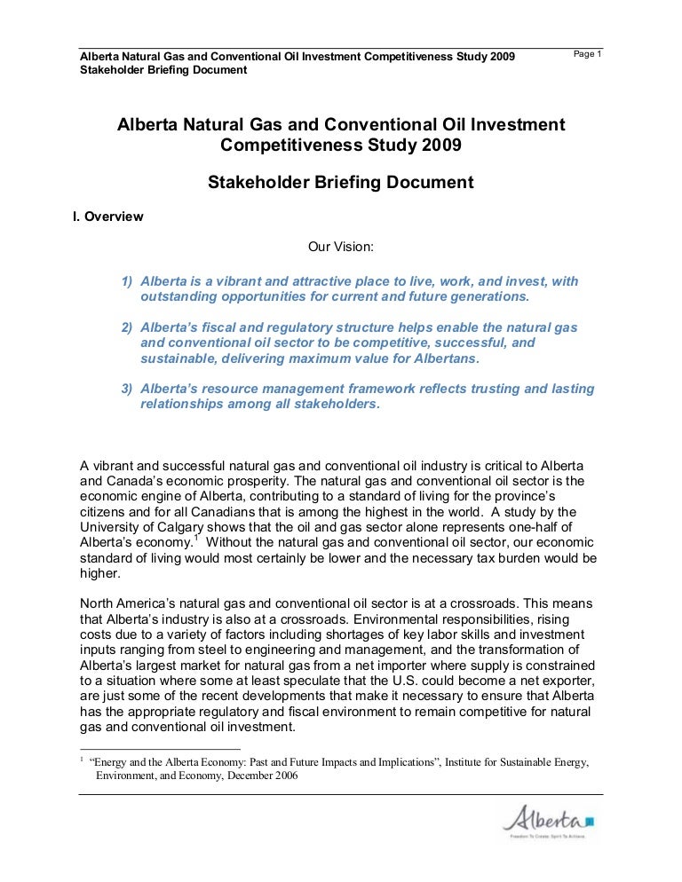 Alberta briefing