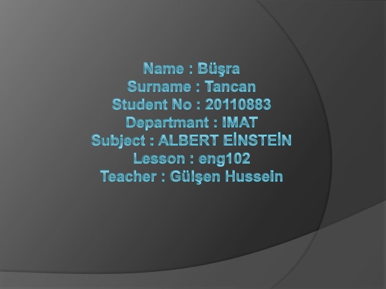 Albert Einstein