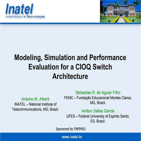 Apresentação feita em 2006 no Annual Simulation Symposium.