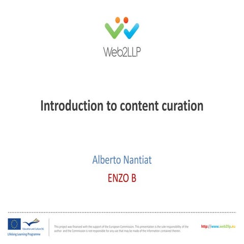 1 | Alberto Nantiat - Enzo B - Introduzione ai Content Curation 