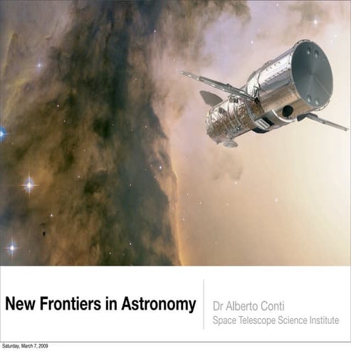 New Frontiers in Astronomy