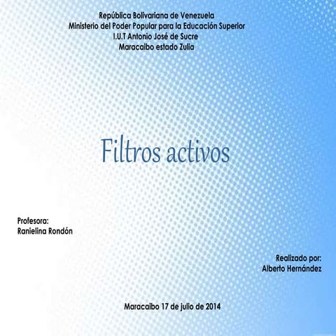 filtros activos 