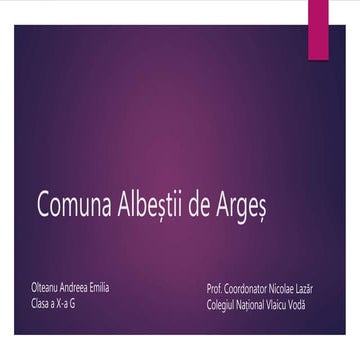 Comuna Albeștii de Argeș PPT