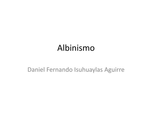 Albinismo