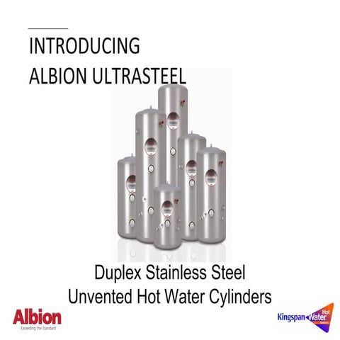 Albion Ultrasteel Hot Water Cylinders | Technical Guide | PPT