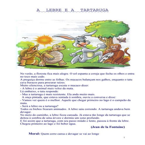 A Lebre e a tartaruga | DOC