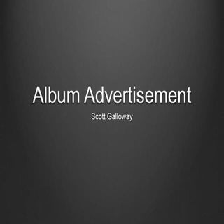 Album advertisement - Draft 2 PP