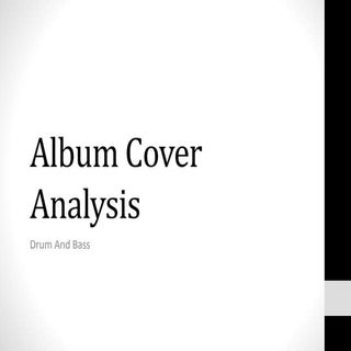 Album cover analysis