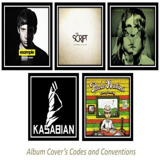 Album cover’s codes and conventions