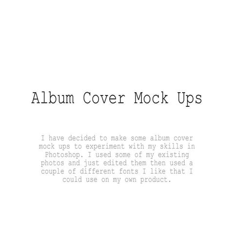 Album Cover Mock Ups