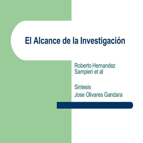 Alcances De La Investigacion