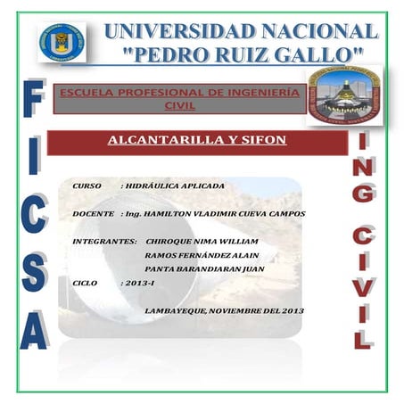 Alcantarilla y sifones