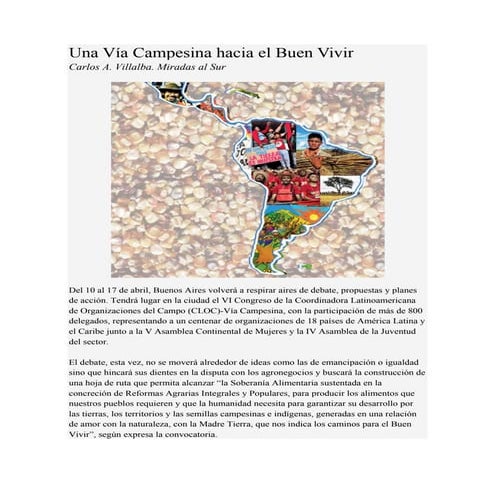 Alcanzar la soberanía alimentaria