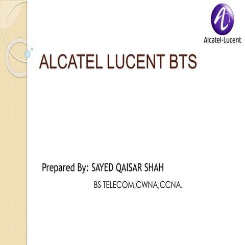 Alcate lucent bts Installation and Commissioning
