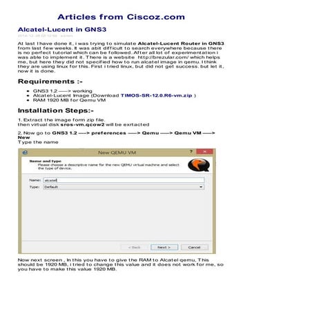 Alcatel lucent in gns3 (ciscoz.com)