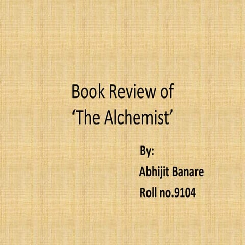 The Alchemist | PPTX