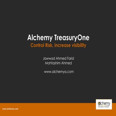 Alchemy TreasuryOne Product Presentation