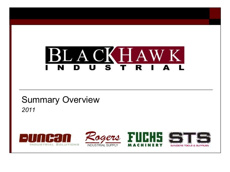 Blackhawk Duncan Industrial Capabilities 2011