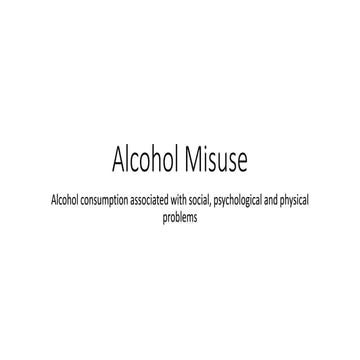 Alcohol use disorder